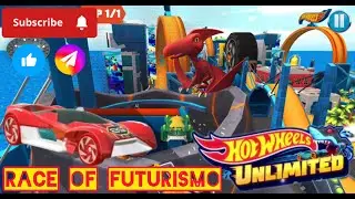 Hot Wheels Unlimited Mattel Games Video VIP FUTURISMO ALL TYPE CARS RACE at HARD WORLD TRACK 🔥🔥🔥