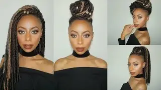 Faux loc crochet braids tutorial + 5 ways to style faux locs || Jessica Pettway