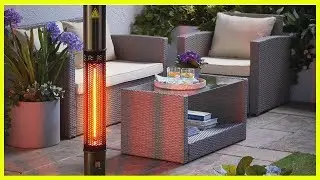 Aldi Is Selling A Patio Heater With A Bluetooth Speaker And Coloured Lights