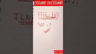 NEW TRICKS TO DECODE YOUR CODING DECODING QUESTION|| THINK BIG & LEARN || #thinkbigandlearn #trend