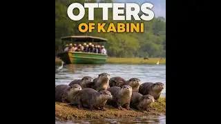 Rare Sighting: Smooth-Coated Otter Family Along Kabini River Boat Safari