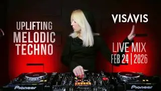 LIVE: Uplifting Melodic Techno Live DJ Set | Visavis DJ | Feb 24 2026 #Shorts