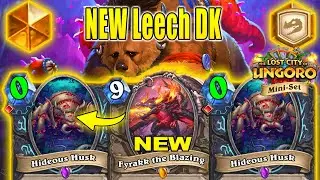 NEW Leech DK Deck Is Best To Craft Right Now At The Lost City of Un'Goro Mini-Set | Hearthstone