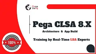 Pega LSA Architecture   App Build   Design   Application Build Exam Part 1   Part 2  Online Training