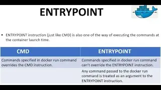 #24 Dockerfile ENTRYPOINT Instruction | #BIG NO TO PAID TUTORIALS | Docker CMD vs ENTRYPOINT