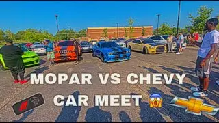 MOPAR VS CHEVY CAR MEET (WHOLE CITY SHOWED UP)🔥🔥