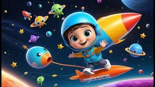 Zoom Zoom Zoom in My Rocket Ship | Space Adventure Song for Kids | Blast Off & Learn Rhyme