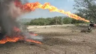 Shooting a 🔥Thrower &lrm;@Drivetanks Ox Ranch, Uvalde TX 09APR2024