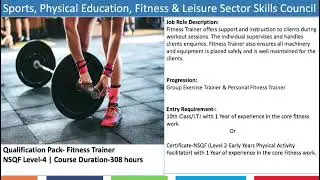 NCVET Approved Fitness Related Courses