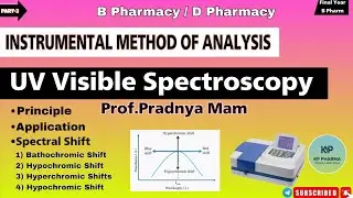 UV Visible Spectroscopy Explained l Basic Principle instrumentation l Spectral Shift l KP PHARMA /P2