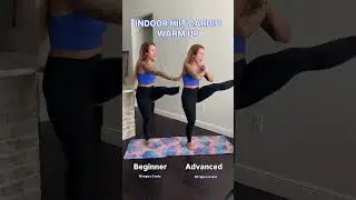 Разминка HIIT-кардио в помещении 💙 Погнали! Ссылка в био, чтобы увидеть больше тренировок в моём ...