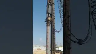 Hydraulic hammer 9 tons,PHC Piles D600mm,P 10+7m|Driven piles|.#foryou #fypシ #fyp #love #youtube