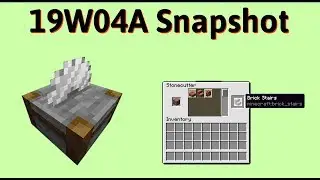 1.14 Minecraft Snapshot (19w04a) | Cheaper Stairs, Stonecutter Uses and Better Performance!
