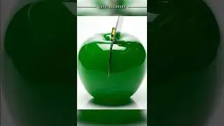 Knife vs Crystal Apple with Surprise Inside &ndash; Satisfying and Mesmerizing!