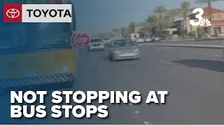 Parent warns of stop sign runners at CCSD bus stop, calls it an accident waiting to happen