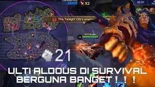 [Nostalgia] Aldous MVP with 21 Assists‼️| Survival Mode | Mobile Legends