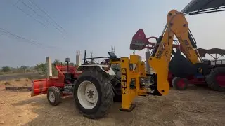 Mini Backhoe attachment on converted JCB Tractor Swaraj 855 FE  ￼Tractor into JCB Arun Agro video 
