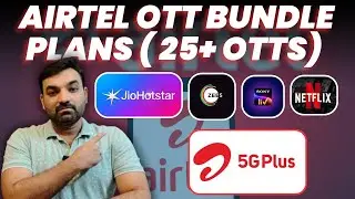 Airtel OTT Bundle Plans With 25+ OTT Apps #telecom #airtel5g #airtelrechargeplans