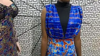 HOW TO CUT A SIMPLE  STYLISH PINAFORE GOWN STEP BY STEP#fashion #sewing #dress #easiest