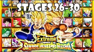 XSBR STAGES 26-30 Summary (Global) | Dragon Ball Z Dokkan Battle