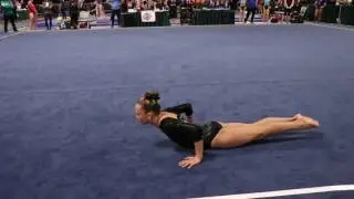 Olivia Roberts 1st Floor Region 1 Championships 2017 Wildfire Gymnast Level 8