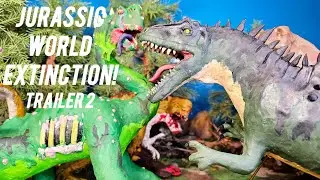 Jurassic Park T.Rex & Spinosaurus vs Plague of Madness & Zombie D-Rex Trailer 2