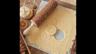 CHRISTMAS EMBOSSING ROLLING PIN
