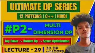 L29 - Multi Dimensional DP | Knight Dialer | 3D DP | LeetCode 935 | Memoization | Tabulation