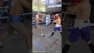 Sparring WBC World Minimumweight Champion Melvin Jerusalem