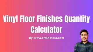 Vinyl Floor Finishes Quantity Calculator