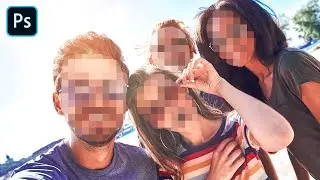 Как размыть часть изображения с помощью Photoshop