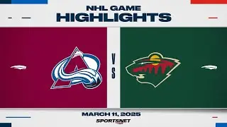 NHL Highlights | Avalanche vs. Wild - March 11, 2025