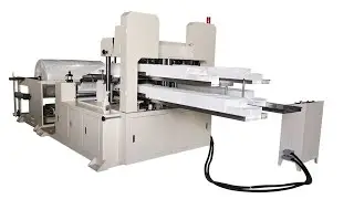 Four decks high speed serviette tissue folding machine