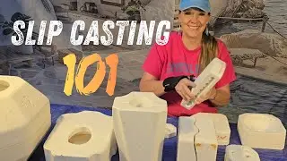 How to pour Ceramic Molds! Learn Step-by-Step Slip Casting, Slipcasting 