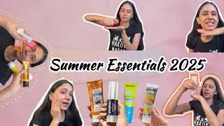 My Summer Essentials 2025: SPF, Vitamin C Glow & Frizz Fix!