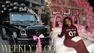 new car shopping, gift exchange, girls night + brand photoshoot | WEEKLY VLOG