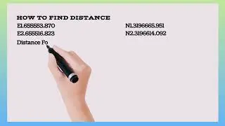 How To Find Distance Of Coordinate !! Coordinate Se Distance Kaise Nikale #construction #viralvideos