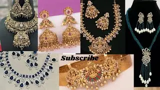 Gold Polish Jimiki, Necklace, Hipbelt, Beads Fancy Necklace, Ad stone kundan choker and Necklace