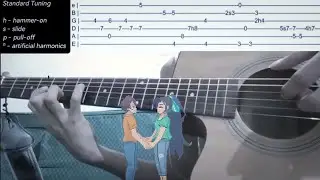 Until Then OST - Memories (Guitar Tab Playthrough)
