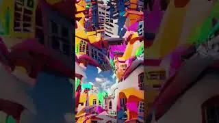 Fantasy Painted Cities | #AI Animated Video
