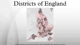 Districts of England