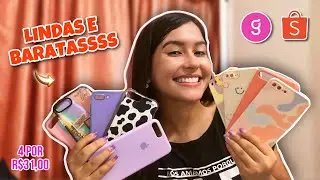 MINHAS CAPINHAS DO IPHONE 8 PLUS + dicas de como comprar barato na shopee 🛍️📲
