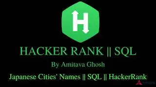 Japanese Cities' Names | Easy | SQL | HackerRank