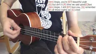 Angie - The Rolling Stones - Ukulele cover Play Along