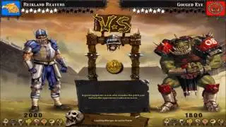 Blood Bowl: Chaos Edition Gameplay 2 Exhibition Match-Real Time(Human 2000 Vs Medium Orks 1800)PC