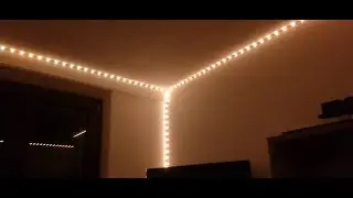installazione strisce led in una stanza