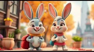 Bunny Adventures in Berlin  Animation Cartoon Video  | Nursery Rhymes | Kids Songs | Baby Dance |