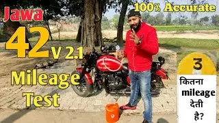 Jawa 42 v2.1 Mileage Test | 100% Accurate | #dhirajsharmavlogs #jawa42bs6mileage