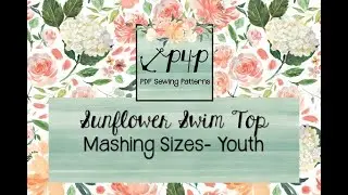 Sunflower Swim Top- PDF Sewing Pattern by Patterns for Pirates-How to  Mash Sizes- Youth