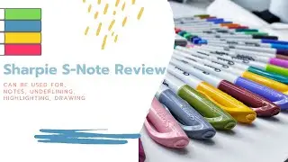 Sharpie S-Note Review On Happy Planner Paper